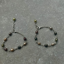 Load image into Gallery viewer, Pearl Link Bracelet - Earth Tones