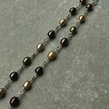 Load image into Gallery viewer, Pearl Link Bracelet - Earth Tones