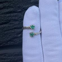 Load image into Gallery viewer, Emerald - Twisted Ring