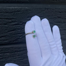 Load image into Gallery viewer, Emerald - Twisted Ring