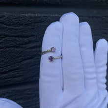 Load image into Gallery viewer, Amethyst - Twisted ring