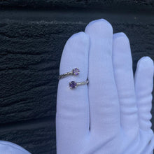 Load image into Gallery viewer, Amethyst - Twisted ring