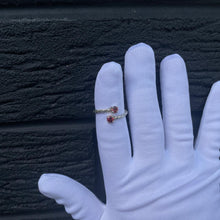 Load image into Gallery viewer, Garnet - Twisted ring