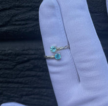 Load image into Gallery viewer, Blue Topaz - Twisted ring