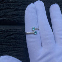 Load image into Gallery viewer, Blue Topaz - Twisted ring