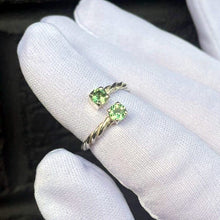 Load image into Gallery viewer, Tsavorite - Twisted ring