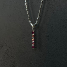 Load image into Gallery viewer, Ruby - 5 Stone Necklace