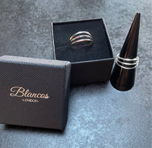 Load image into Gallery viewer, 3 Band Sterling Silver Ring