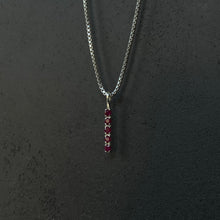 Load image into Gallery viewer, Ruby - 5 Stone Necklace