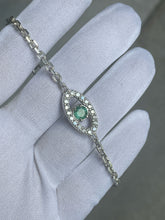 Load image into Gallery viewer, Evil Eye Bracelet - Emerald
