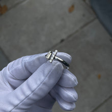 Load image into Gallery viewer, Diamond Partial T-Bar Ring
