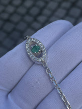 Load image into Gallery viewer, Evil Eye Bracelet - Emerald
