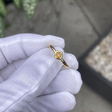 Load image into Gallery viewer, Yellow Sapphire Rubover Solitare // 9k Gold

