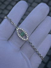 Load image into Gallery viewer, Evil Eye Bracelet - Emerald
