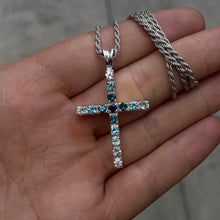 Load image into Gallery viewer, &quot;Water&quot; Cross Pendant
