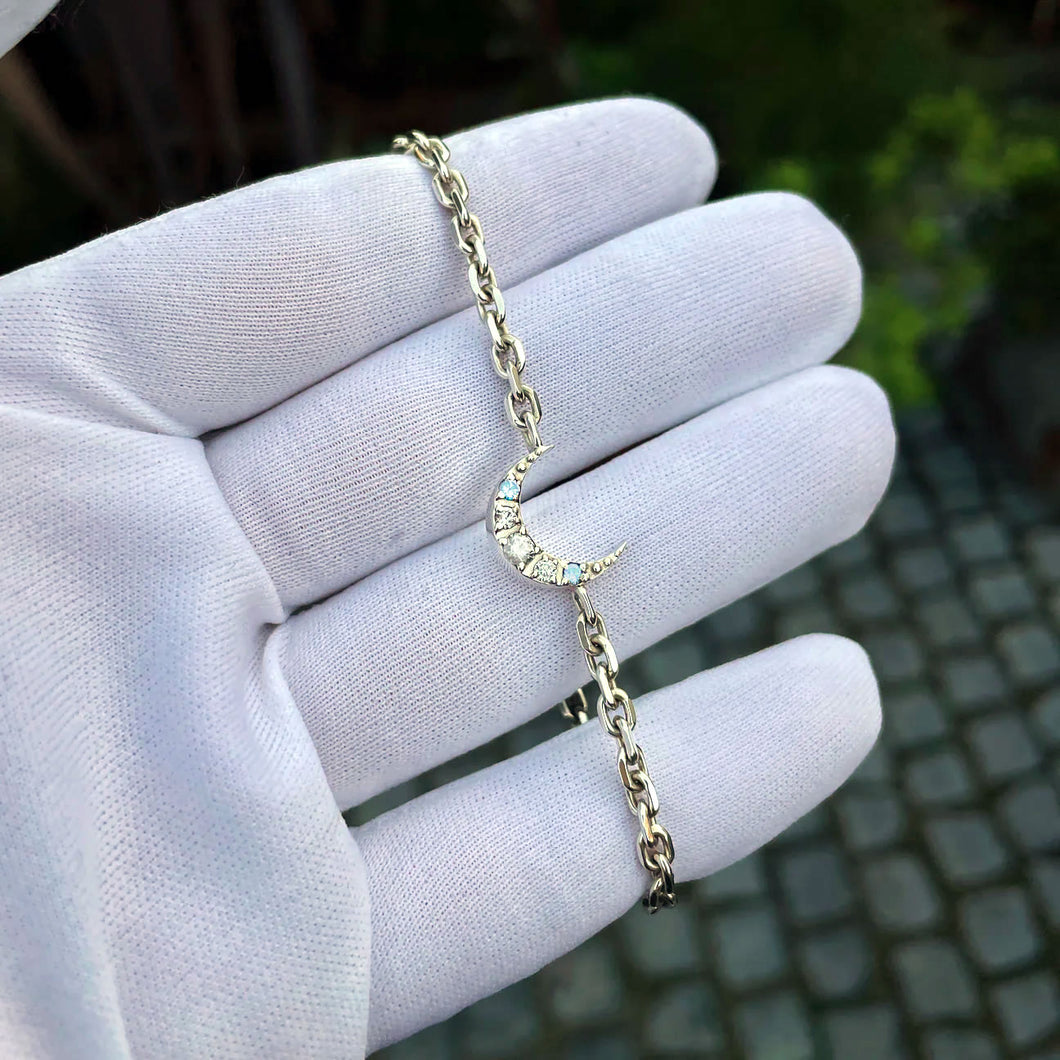 Solaris Crescent Moon Bracelet