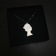 Load image into Gallery viewer, Queen Elizabeth II silhouette pendant
