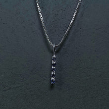 Load image into Gallery viewer, Royal blue sapphire 5 stone pendant
