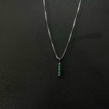 Load image into Gallery viewer, Emerald - 5 stone pendant
