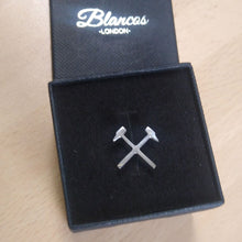 Load image into Gallery viewer, Silver Hammers Pin Badge
